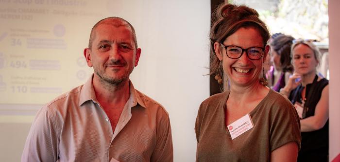 Aurélie CHAMARET et Joël BRY pour la Fédération des Scop de l'industrie